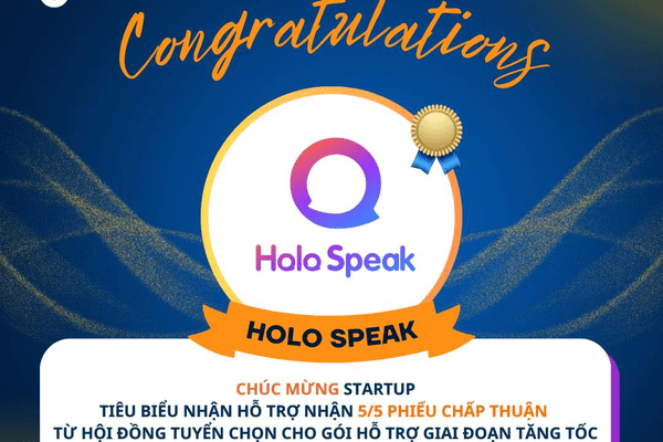 Congratulations to Holo Speak – A Promising UII Startup Securing a VND 400 Million Acceleration Grant from Resolution 20
